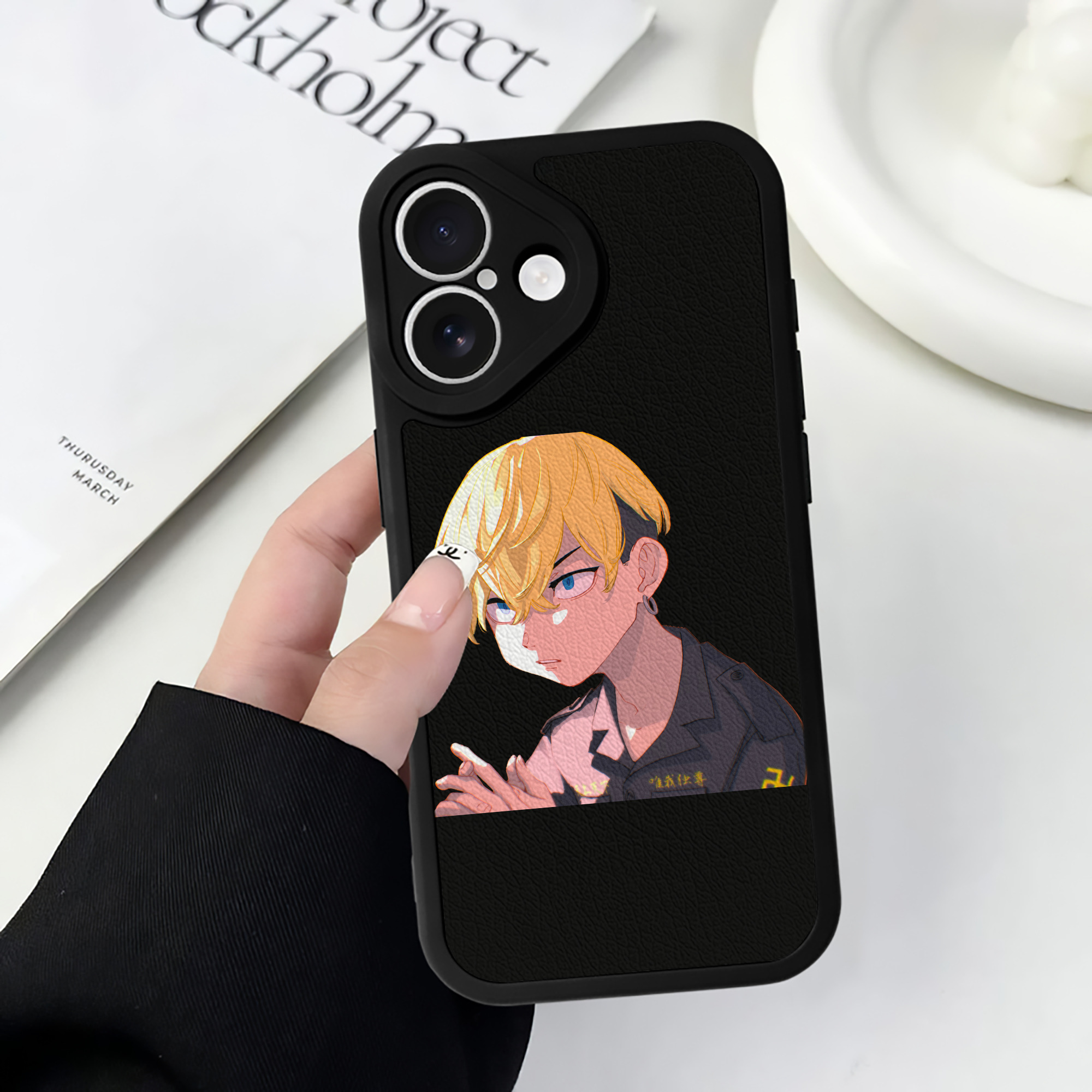 （画像用） 東京リベンジャーズ Tokyo Revengers 【iPhone 16シリーズ対応】シリコンスマホケース（レザー調） 材質：シリコン
